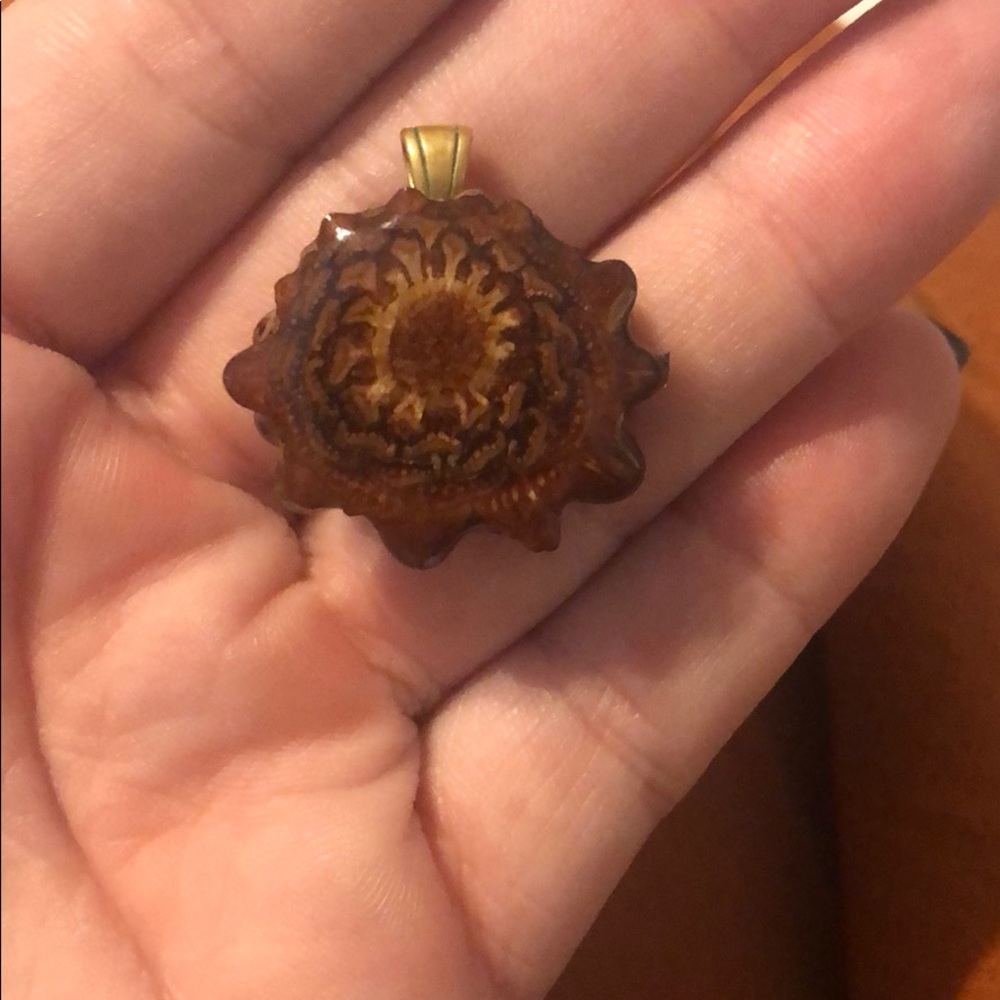 Third eye pinecone pendant